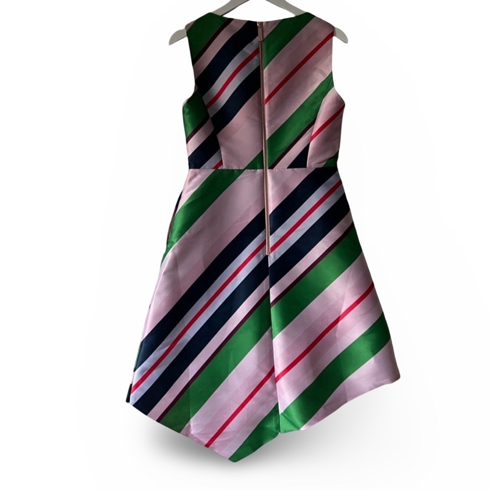 NWT Ted Baker | Bay of Honor Asymmetric Dress Striped | Size 2 - Picture 8 of 16